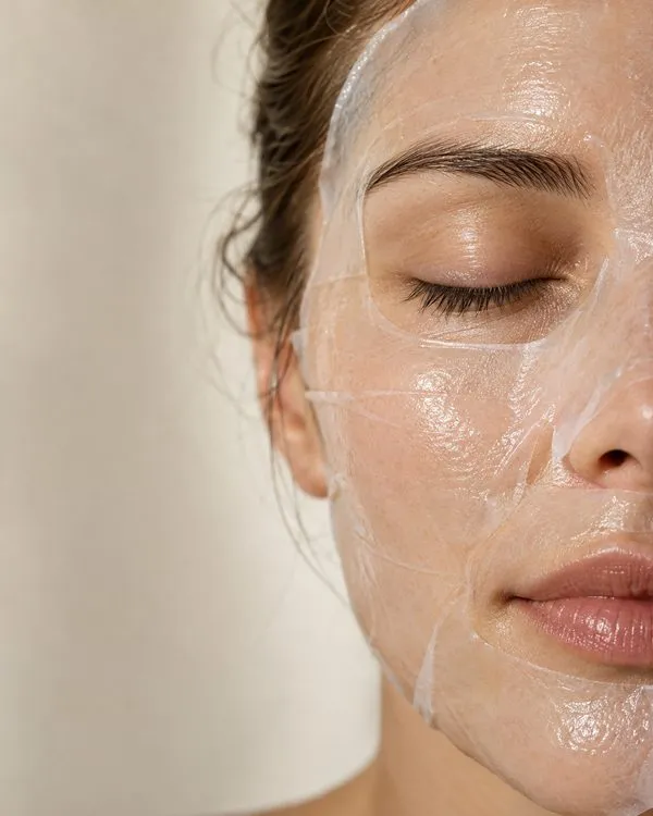 Facial treatment with a mask